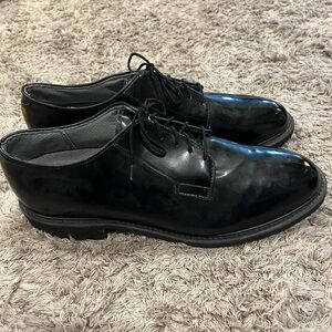 Bates Black Leather Men's Oxfords